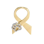 Load image into Gallery viewer, Personalized Bowtie Ribbon Dog Paw Brooch
