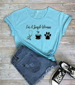 Load image into Gallery viewer, Ladies i&#39;m a simple women print t-shirt
