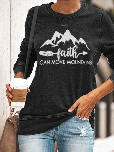 Women's FAITH Print Sweatshirt