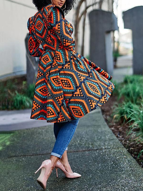 Women's retro long sleeve zipper coat