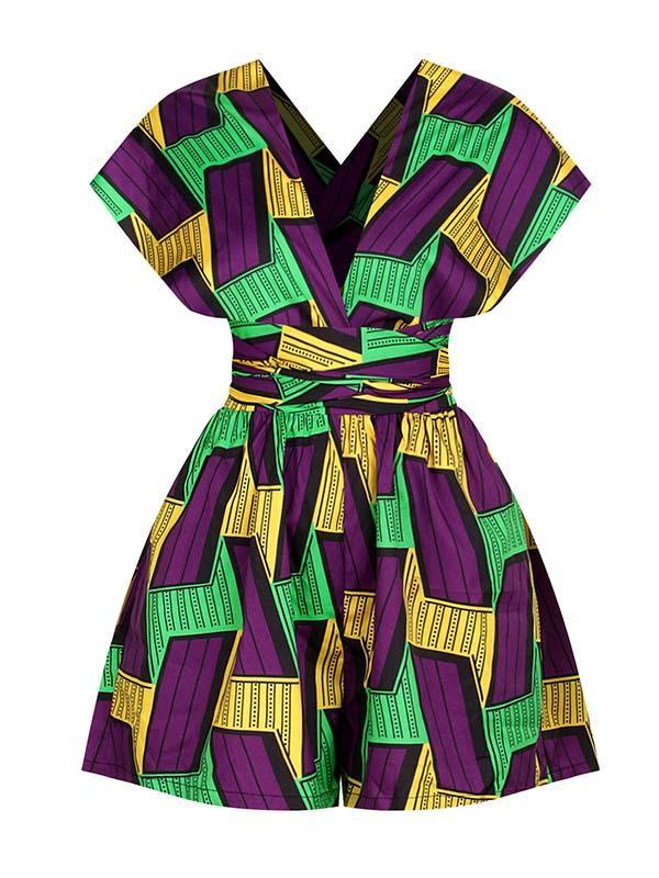 Women's printed DIY multi-wear jumpsuit