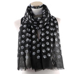 Load image into Gallery viewer, Cute dog paw print scarf
