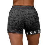 Load image into Gallery viewer, Women&#39;s Fist And Dog Paw Print Drawstring Stretchy Soft Shorts

