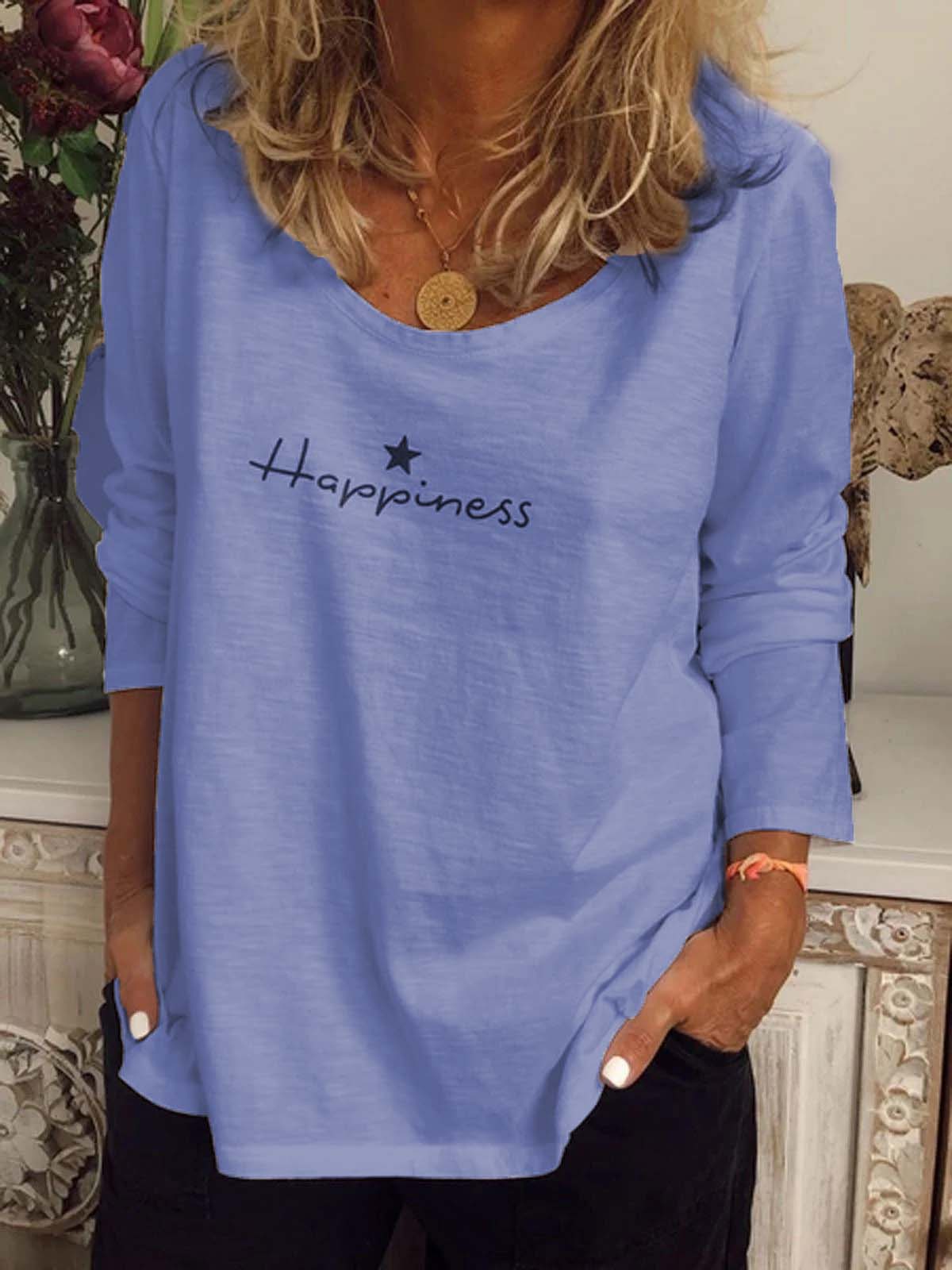 Women's Happy Little Stars Print T-Shirt