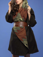 Load image into Gallery viewer, Women&#39;s vintage print woolen coat
