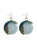 Load image into Gallery viewer, Bohemian earrings ethnic style rice beads woven retro earrings
