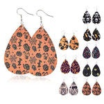 Load image into Gallery viewer, Halloween pattern drop earrings
