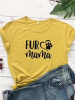 Load image into Gallery viewer, Casual loving dog paw T-shirt
