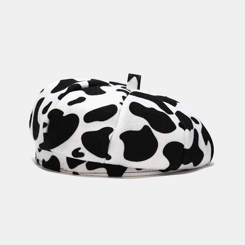 Women's Woolen Cow Beret