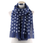 Load image into Gallery viewer, Cute dog paw print scarf
