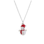 Load image into Gallery viewer, Christmas Snowman Earring Necklace
