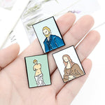 Load image into Gallery viewer, Portrait painting brooch
