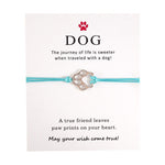 Load image into Gallery viewer, Ladies adjustable bracelet with DOG paw pattern
