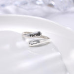 Load image into Gallery viewer, S925 Sterling silver faith believes in vintage cross rings
