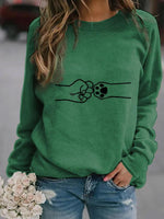 Load image into Gallery viewer, Fist and Dog&#39;s Paw Print Cozy Sweatshirt
