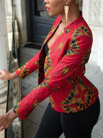 Load image into Gallery viewer, Women&#39;s African Printed Blazer
