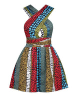 Load image into Gallery viewer, Women&#39;s printed DIY multi-wear jumpsuit
