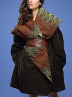 Load image into Gallery viewer, Women&#39;s vintage print woolen coat
