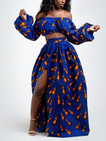 Load image into Gallery viewer, Fashion African Printed Long Sleeve Suits
