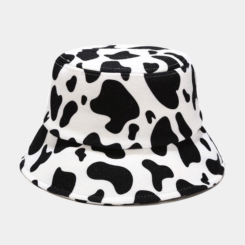 Ladies Cow Zebra Printed Fisherman Hat