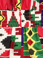 Load image into Gallery viewer, Sexy Ethnic Printed V-neck Mid-sleeved Jumpsuit
