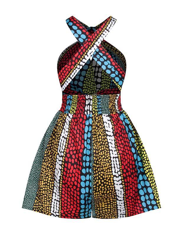 Women's printed DIY multi-wear jumpsuit