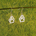 Load image into Gallery viewer, Ladies dog paw print earrings
