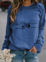 Load image into Gallery viewer, Fist and Dog&#39;s Paw Print Cozy Sweatshirt

