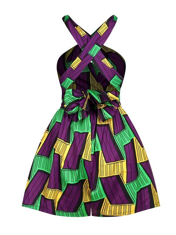 Women's printed DIY multi-wear jumpsuit