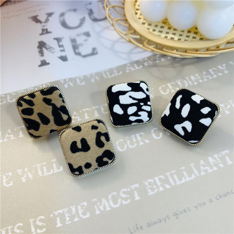 Ladies cow pattern earring