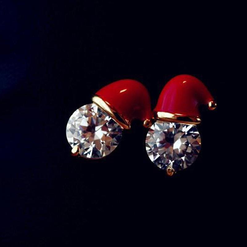 Ladies Santa Hat Earrings