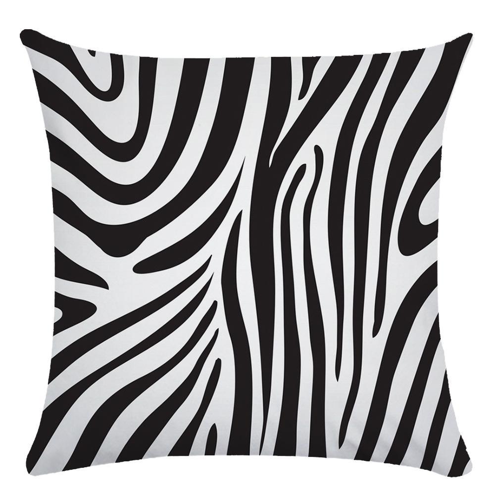 Fashion Cow Pattern Zebra Pattern Black And White Stripes Super Soft Pillowcase