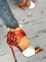 Load image into Gallery viewer, Ladies Print High Heels
