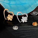 Load image into Gallery viewer, Love dog paw collar Brooch
