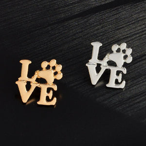 Love Dog claw brooch