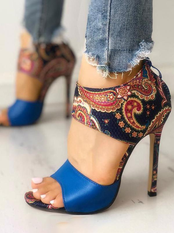 Ladies Print High Heels