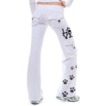 Load image into Gallery viewer, Women&#39;s Love Dog Paw Print Stretchy Soft Eco-friendly Bamboo Pocket Yoga Pants
