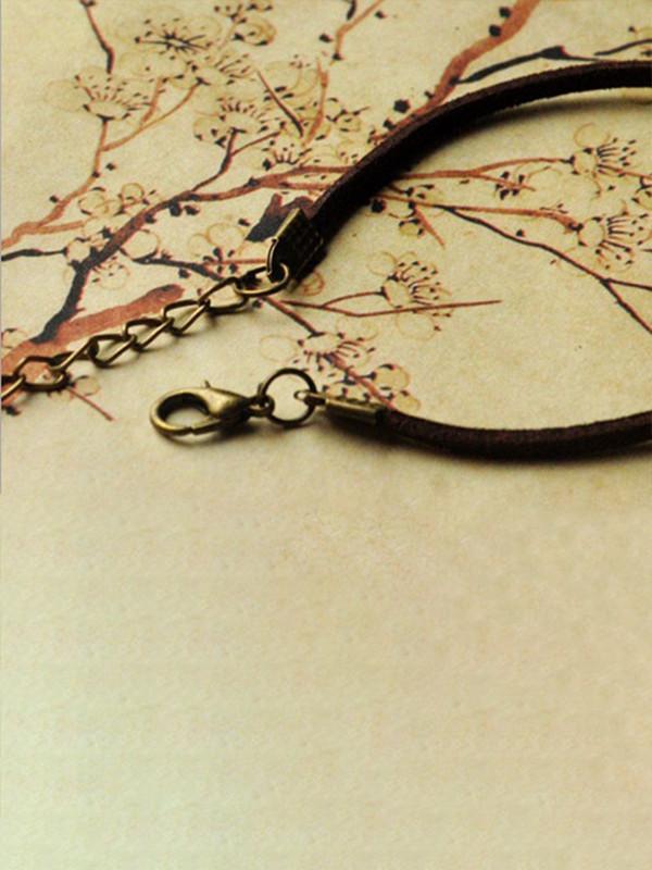 Ethnic style ceramic beads flower women's hand-woven bracelet