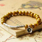 Load image into Gallery viewer, Ethnic style ceramic bracelet flower glaze bead bracelet
