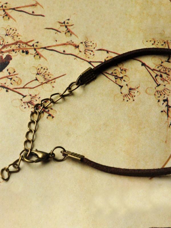 Ethnic style ceramic beads flower women's hand-woven bracelet