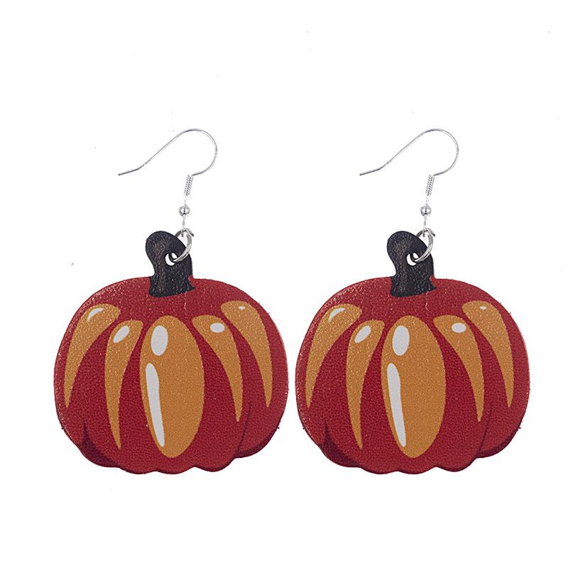 Women's Thanksgiving Halloween Leather Earrings