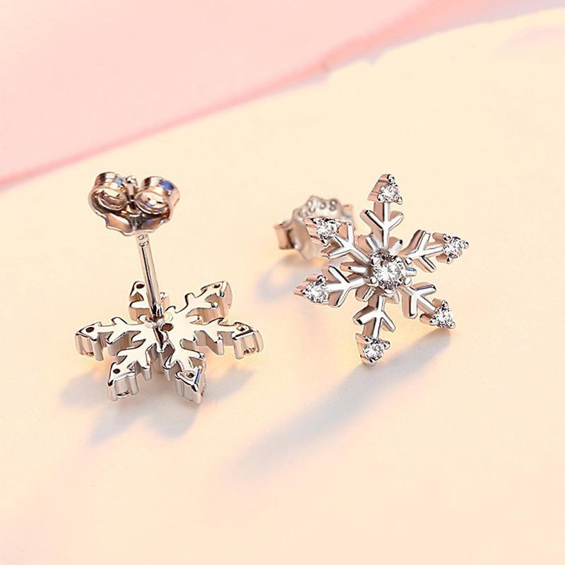 Rhinestone Snow Earrings