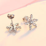Load image into Gallery viewer, Rhinestone Snow Earrings
