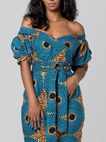 Load image into Gallery viewer, Women&#39;s Ethnic Lantern Sleeve Strapless Jumpsuit
