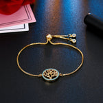 Load image into Gallery viewer, Women&#39;s Faith Tree Of Life Turquoise Gem Inlaid Bracelet
