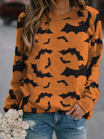 Load image into Gallery viewer, Ladies bat print sweatshirt
