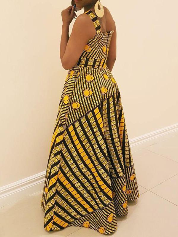 Women's Ethnic printed maxi dress