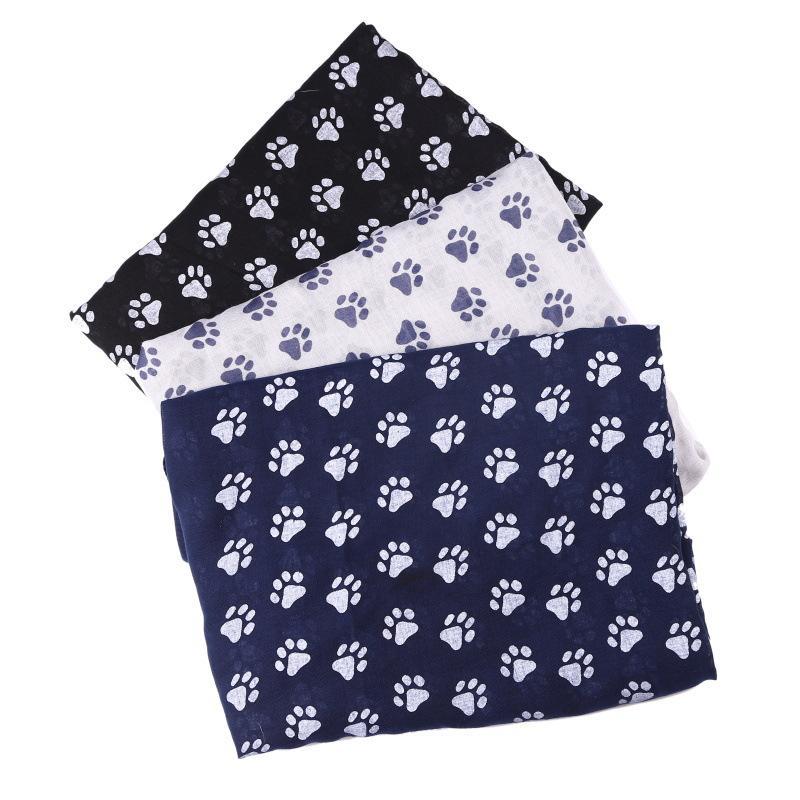 Cute dog paw print scarf