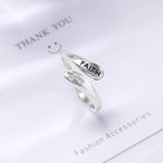 Load image into Gallery viewer, S925 Sterling silver faith believes in vintage cross rings
