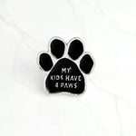 Load image into Gallery viewer, I love my dogs dog paw Brooch
